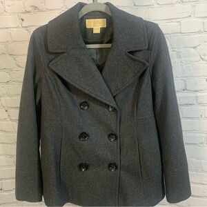 Michael Kors Coat Jacket Wool Blend Double Breast Women